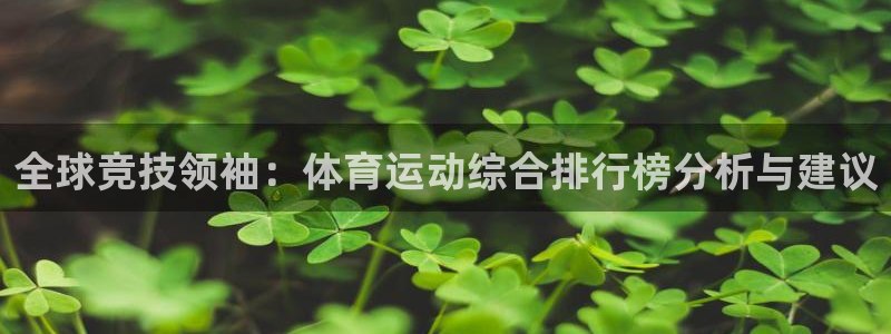 vsport体育官网下载娱乐：全球竞技领袖：体育运动