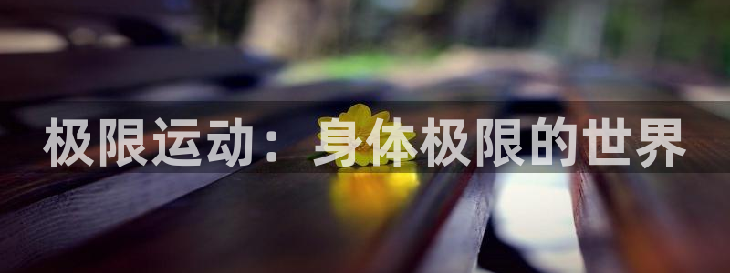 vsport体育官方正版app开户：极限运动：身体极限的世界